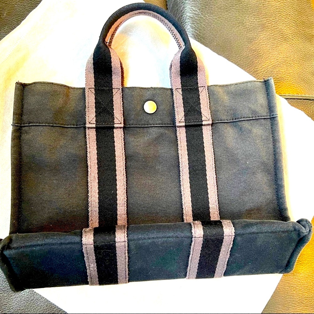 HERMES Fourre Tout PM Tote Bag Canvas